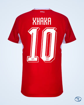 Switzerland Authentic Home Xhaka 10 Shirt 2026-2027 (Official Printing) - Men's