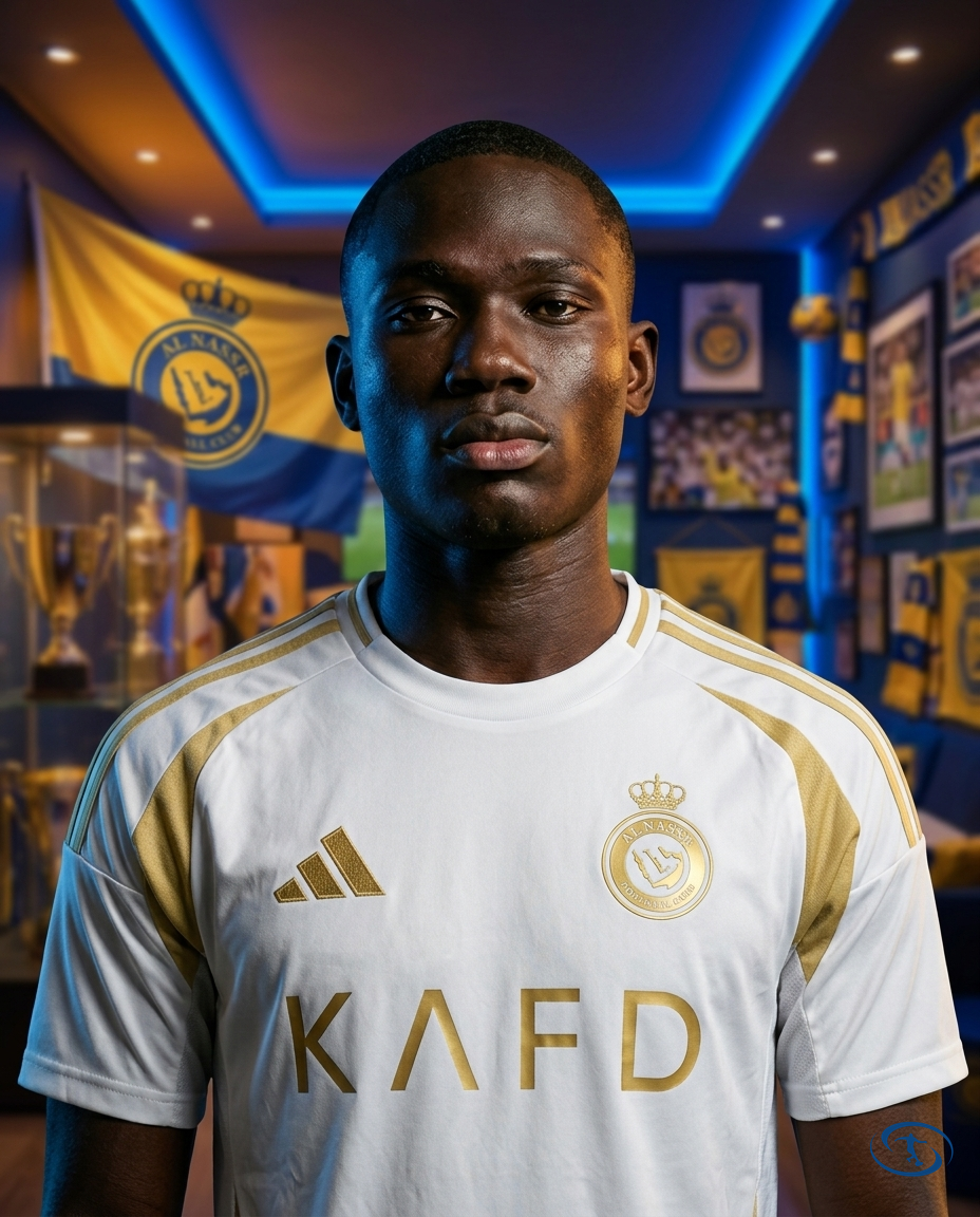 Camisa Al-Nassr Third 24/25 - Torcedor Adidas Masculino - Branco e Dourado - Badge Close-Up | Sant Sport