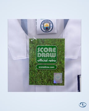 Score Draw Man City Away Retro Shirt 1992-1993 - Men's | Sant Sport