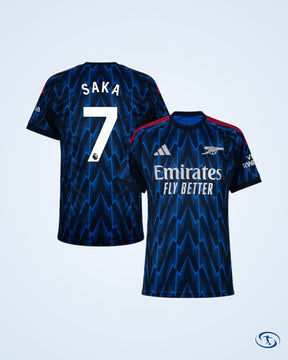 Arsenal Away Player Number Shirt 2025-2026 (Player Version) - Men's