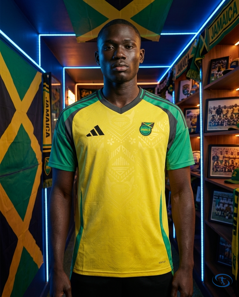 Camisa Jamaica Copa América Home 24/25 - Torcedor Adidas Masculino - Amarelo - Front View | Sant Sport