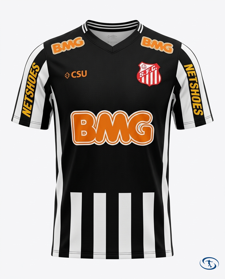 Santos Jersey Retro 2012/13 Neymar #11 Nike Men's - Black & White - Packshot | Sant Sport