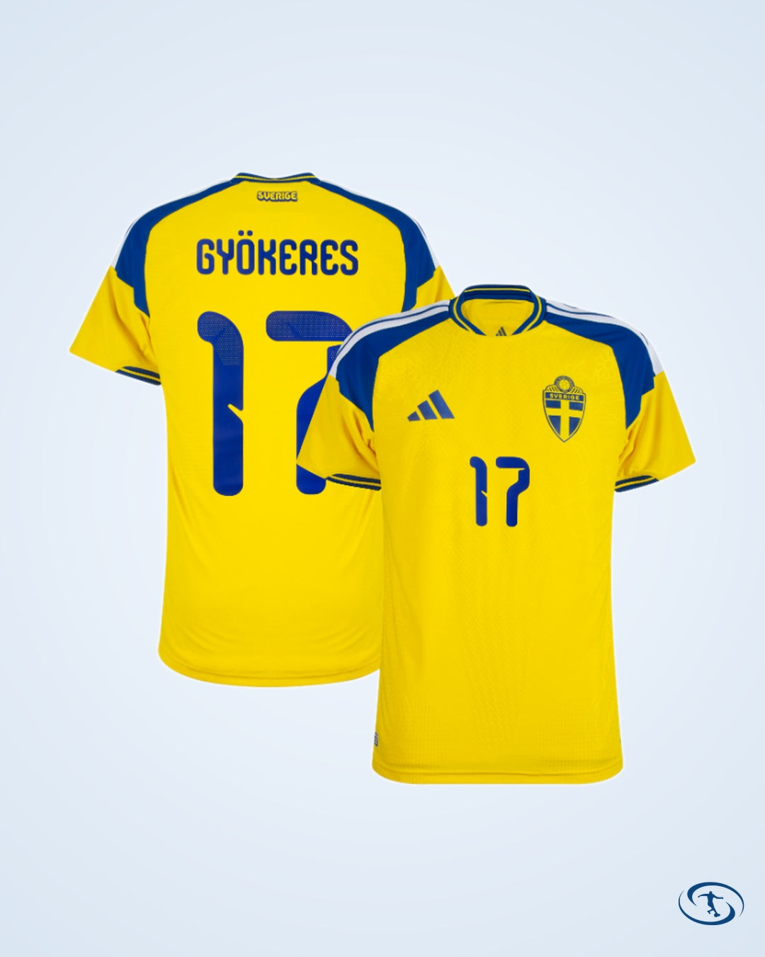 Sweden Authentic Home Shirt 2026-2027 Player Version (Official Printing)
