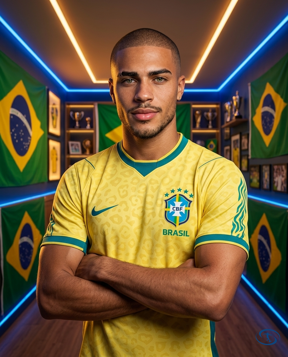 Camisa Brasil Home I 2026/27 Torcedor Nike Masculino - Amarelo - Side View | Sant Sport