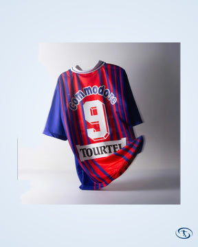 Score Draw PSG Retro Home No.9 (Weah) Shirt 1993-1994 (Retro Flex Printing) - Men's