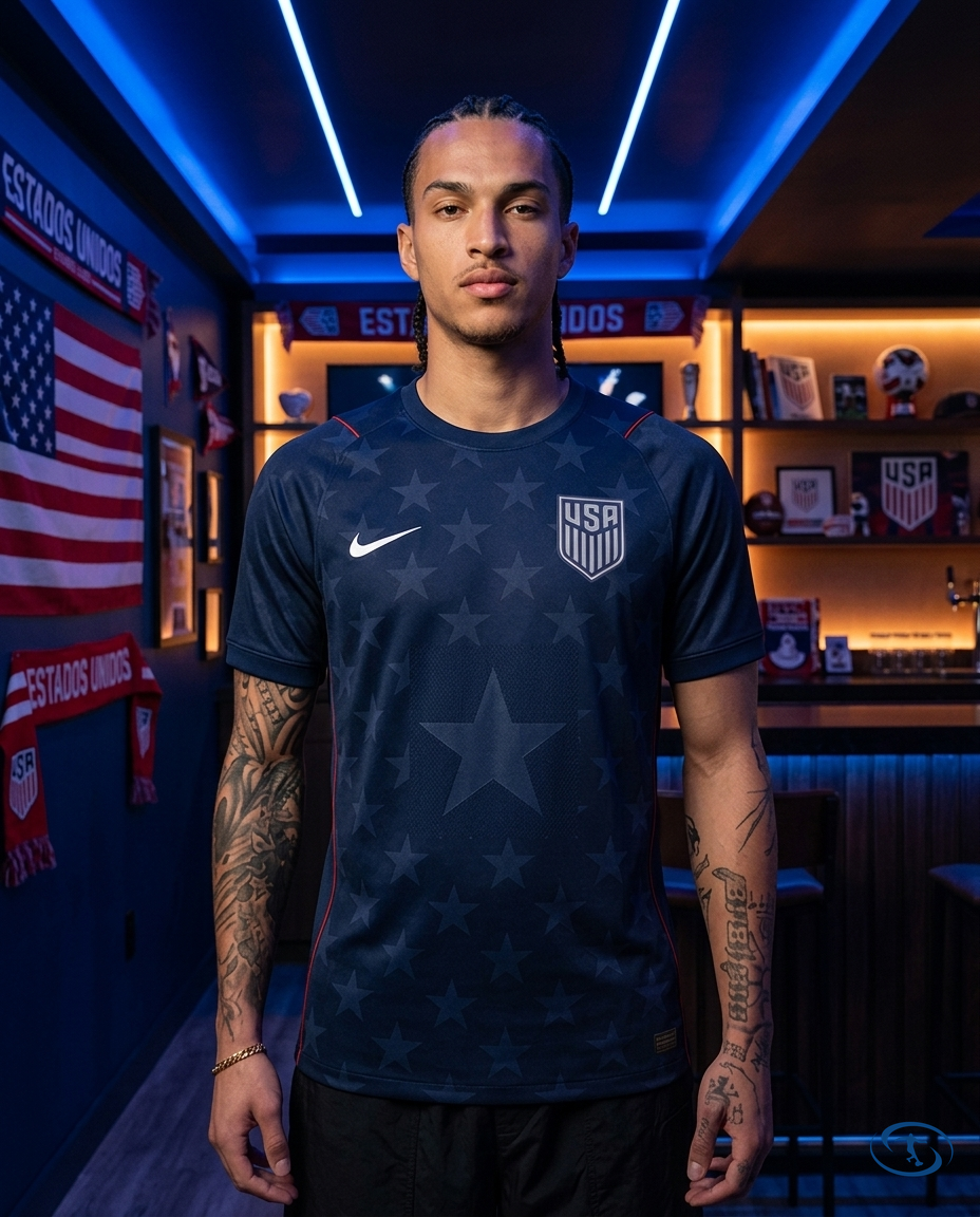 Camisa Estados Unidos Away 2026/27 Jogador Nike Masculino - Preto - Front View | Sant Sport