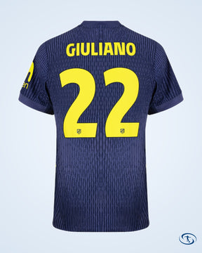 Atletico Madrid Away Giuliano 22 Shirt 2025-2026 Player Version (Official Cup Printing)