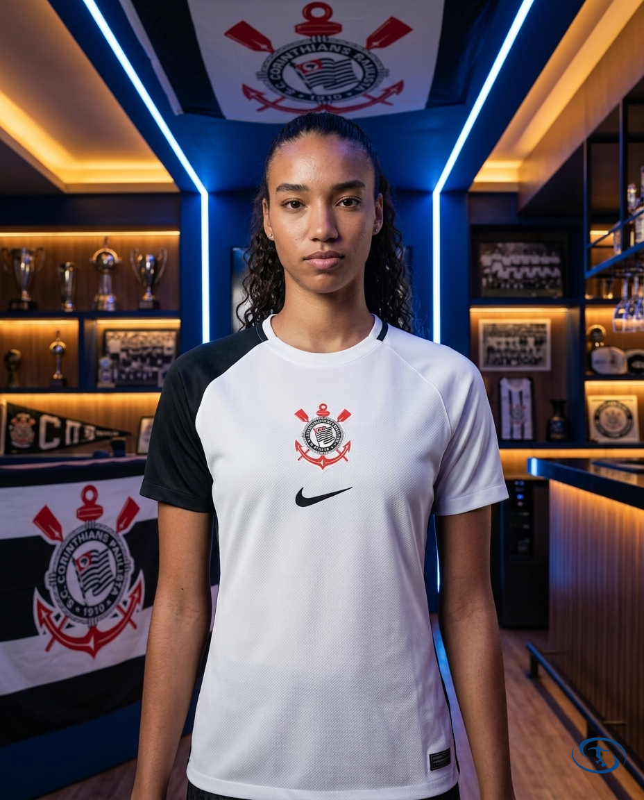 Corinthians Jersey Home 2025/26 Nike Women's - White - Front View | Sant Sport