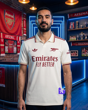 Camisa Arsenal Third 25/26 Jogador Adidas Masculino - Bege - Front View | Sant Sport