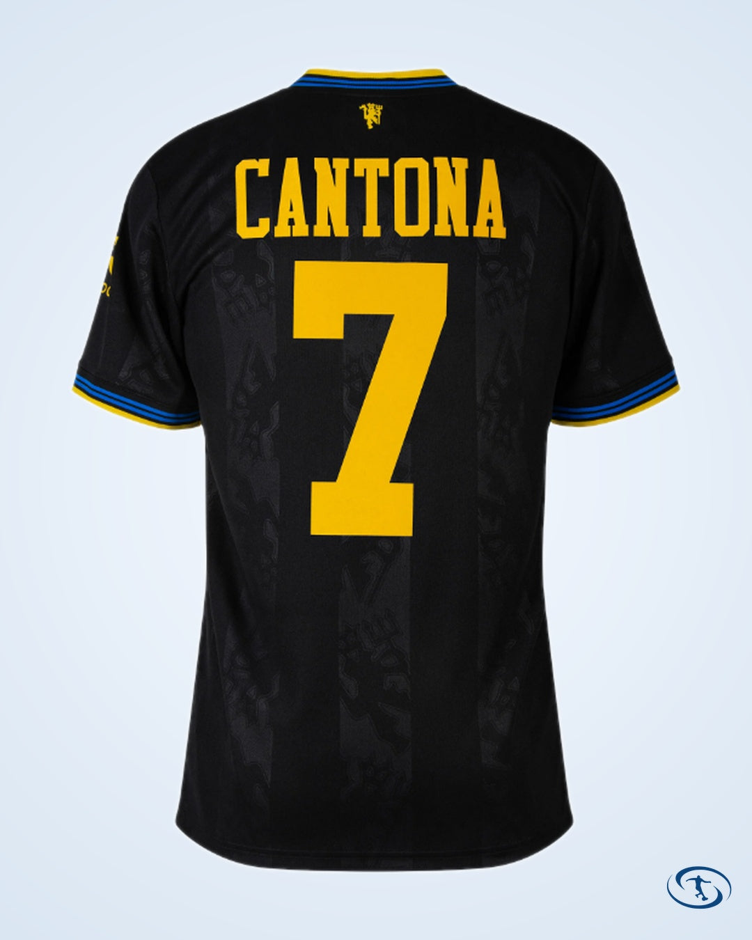 Man Utd L/S 3rd Cantona 7 Shirt 2025-2026 (Retro Flock Printing) - Men's