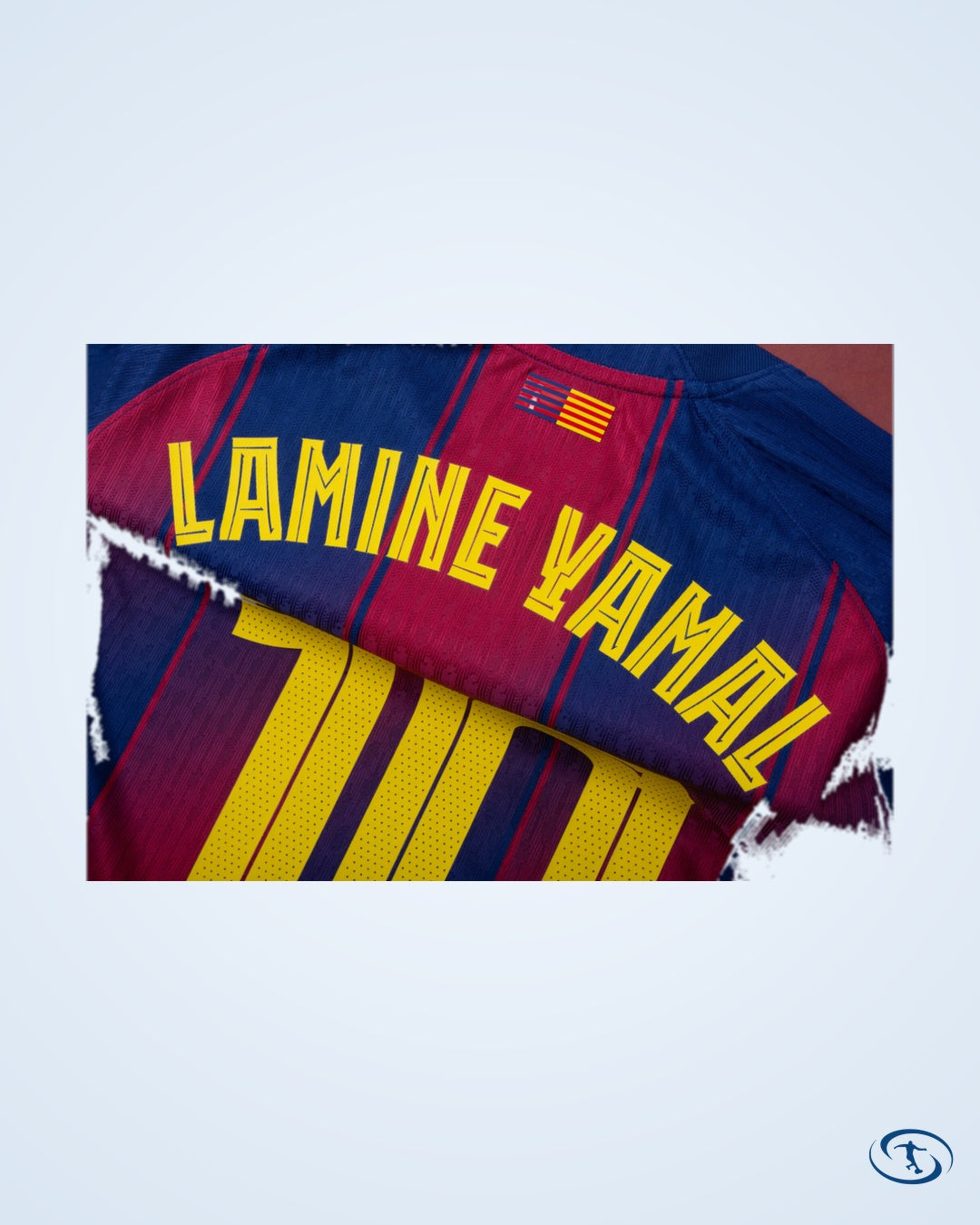 Barcelona Home Lamine Yamal 10 Shirt (Champions League Printing) - Men's