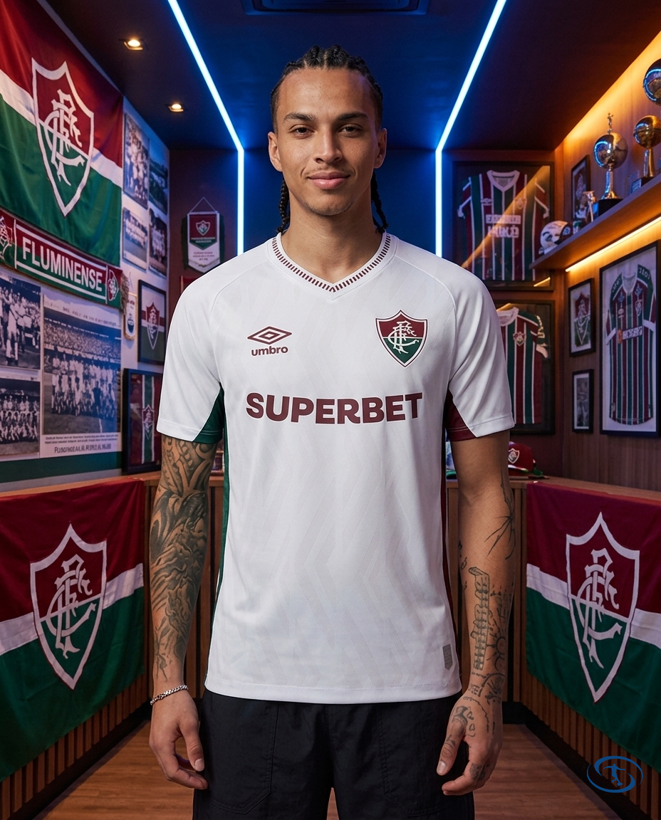 Camisa Fluminense II 25/26 Torcedor Umbro Masculino - Branco - Front View | Sant Sport