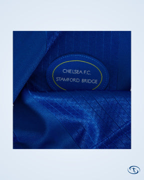 Score Draw Chelsea Retro Home ECWC Flo 19 Shirt 1998-1999 (Retro Flex Printing) - Men's