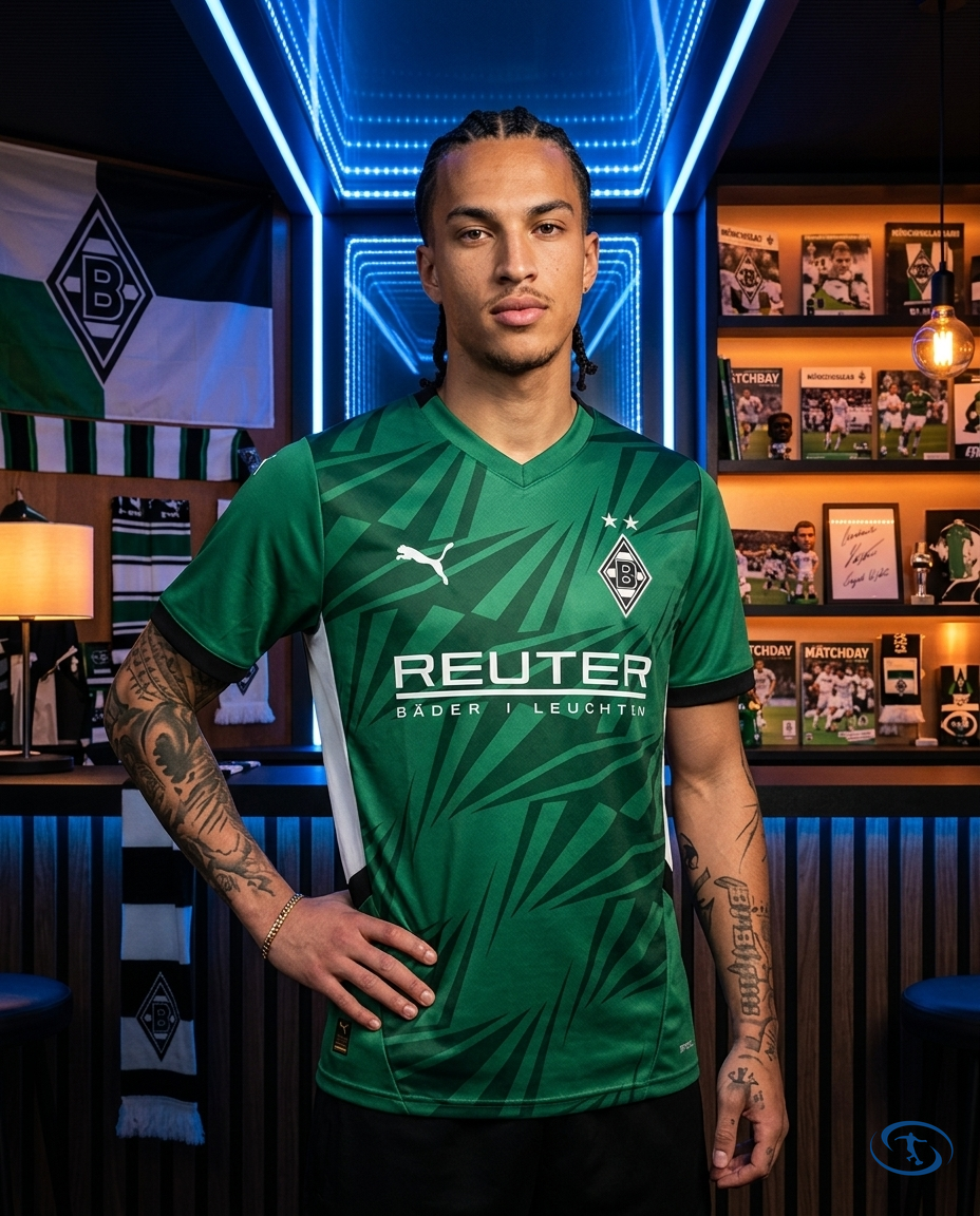 Camisa Borussia Mönchengladbach Away 24/25 Torcedor Puma Masculina - Verde - Front View | Sant Sport