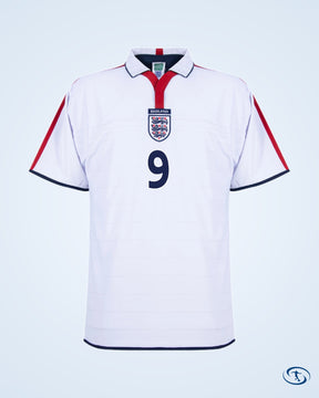 Score Draw England Retro Home Rooney 9 Shirt 2004-2005 (Retro Flex Printing) - Men's | Sant Sport