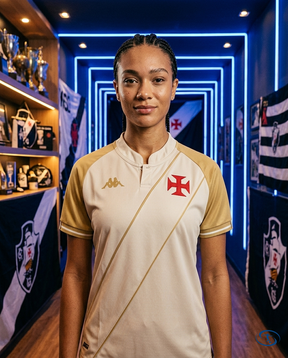 Vasco da Gama Jersey Third 2024/25 - Kappa Women's - Beige - Front View | Sant Sport
