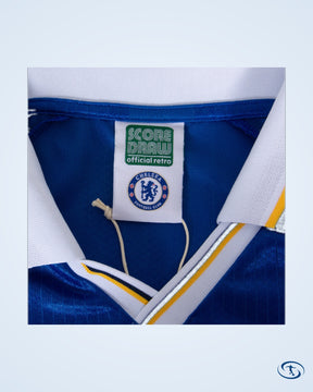 Score Draw Chelsea Home ECWC Final Retro Shirt 1998-1999 - Men's | Sant Sport