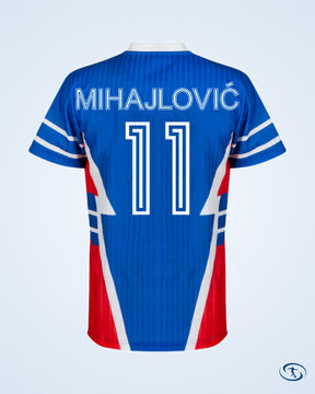 Yugoslavia Home Player Retro Jersey 1990-1991 (Retro Flock Printing) - Men's
