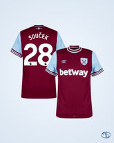 West Ham Home Players Shirts 2024-2025 (Premier League) - Men's