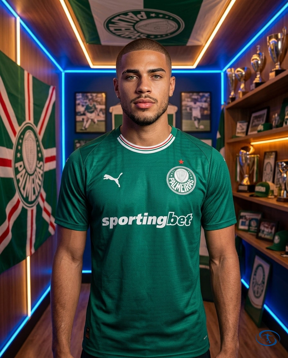 Camisa Palmeiras Home 2026/27 - Puma Jogador Masculino - Verde - Front View | Sant Sport