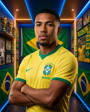 PRONTA ENTREGA - Kit 3 Camisas Brasil Home 2026/27 Jogador Nike Masculino - Amarelo - Side View | Sant Sport