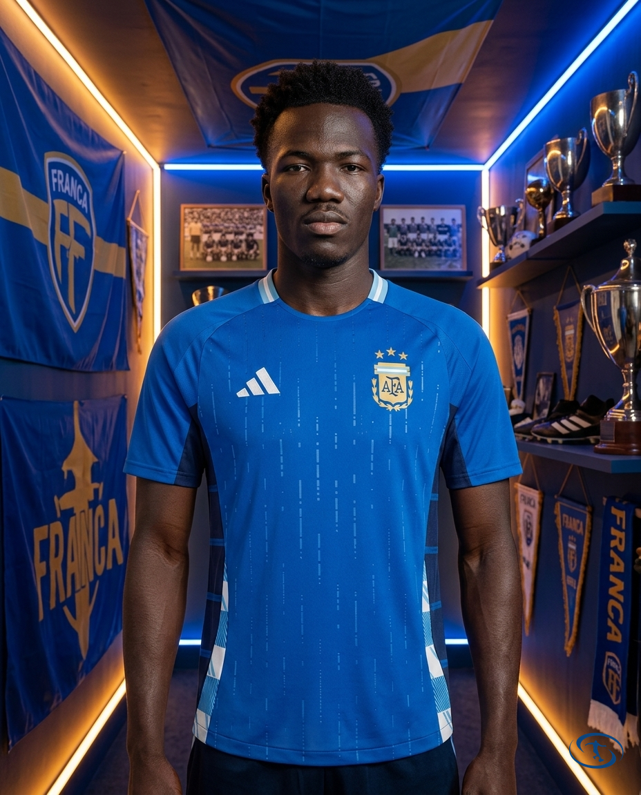 Camisa França Versão Jogador Away 24/25 - Torcedor Adidas Masculino - Azul - Front View | Sant Sport