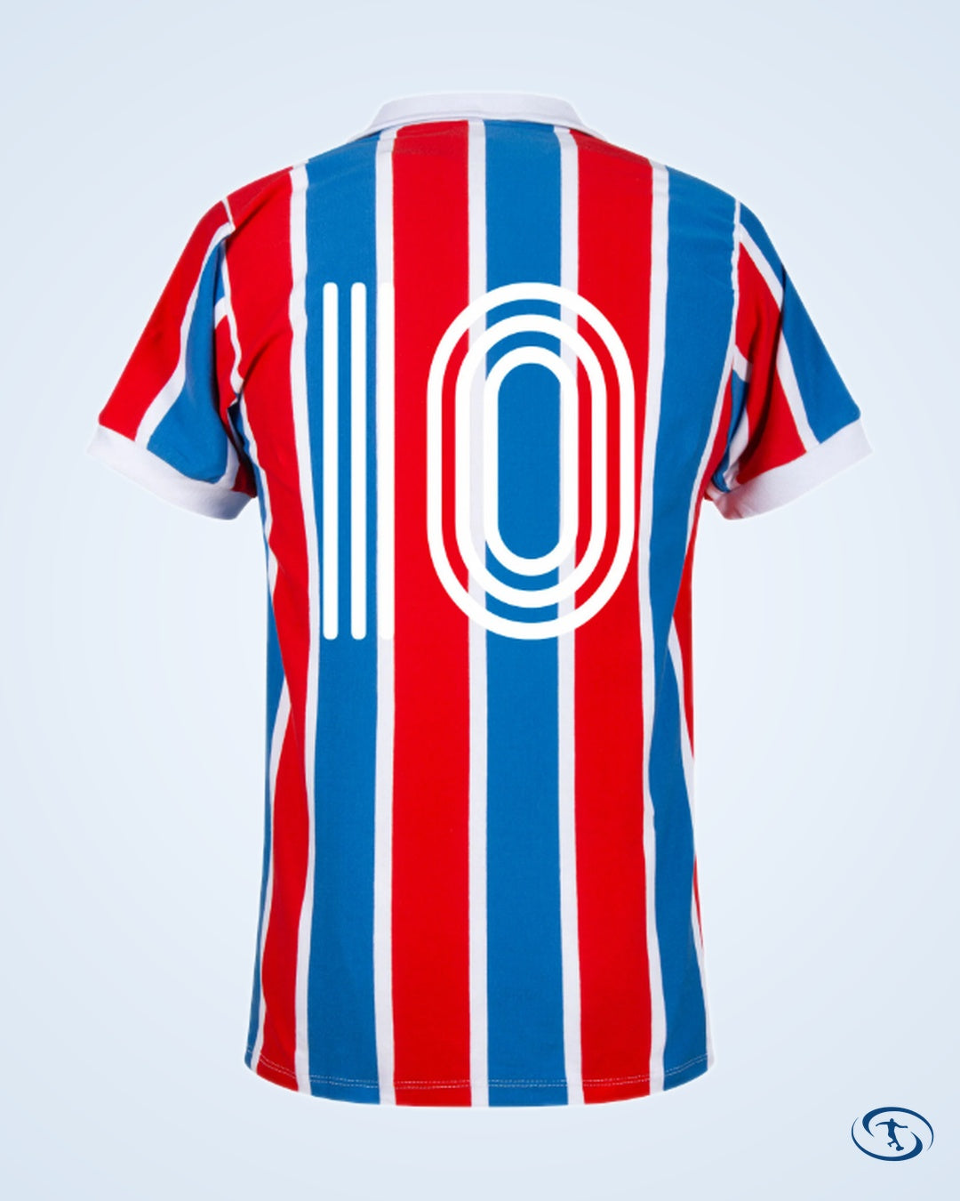 Esporte Clube Bahia Retro Away No.10 Shirt 1950 (Retro Flock Printing) - Men's