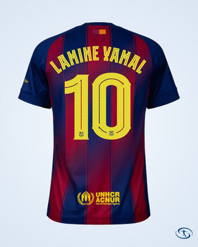 Barcelona Home Lamine Yamal 10 Shirt 2025-2026 - Men's
