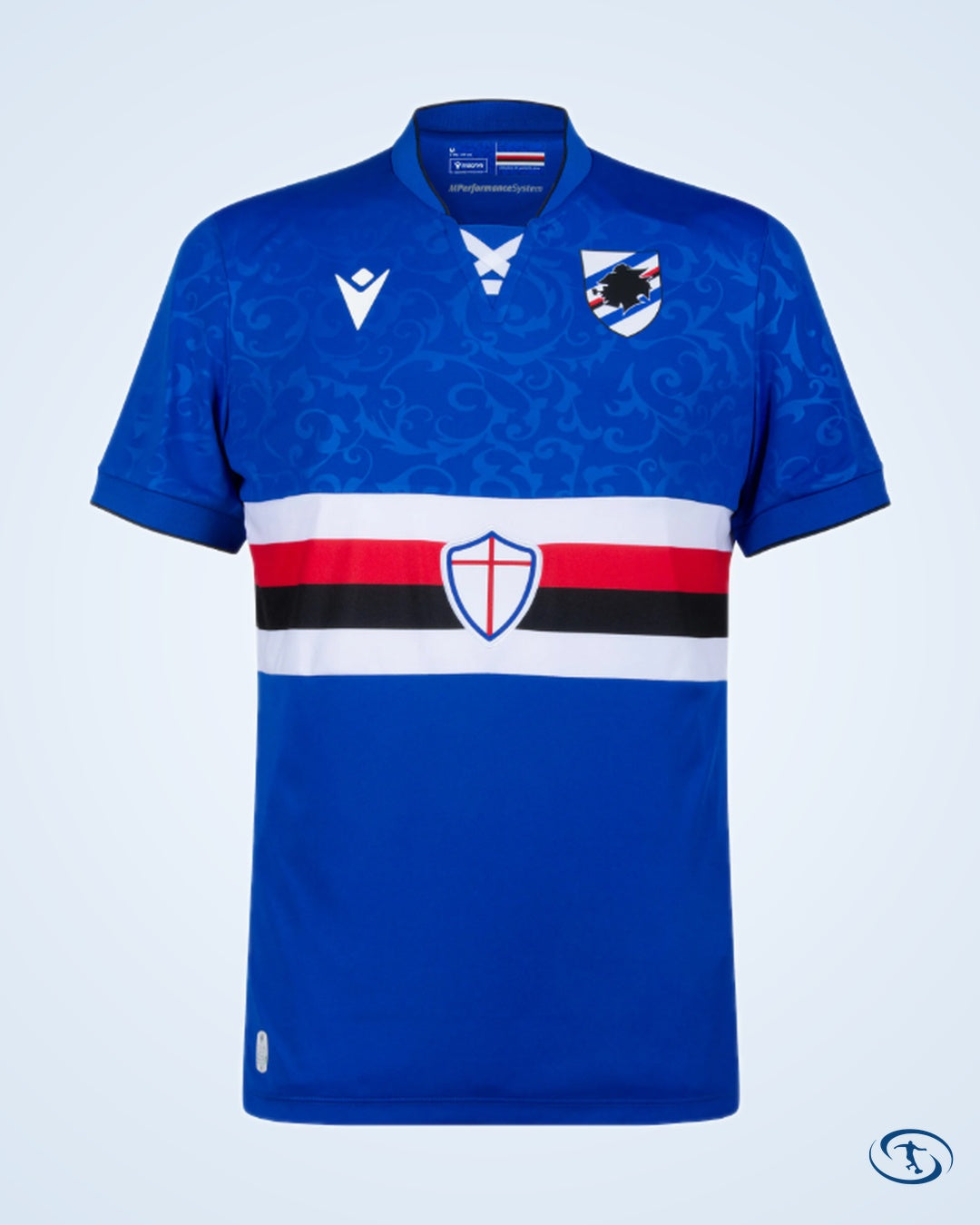 Sampdoria Home Authentic Shirt 2024-2025 - Men's