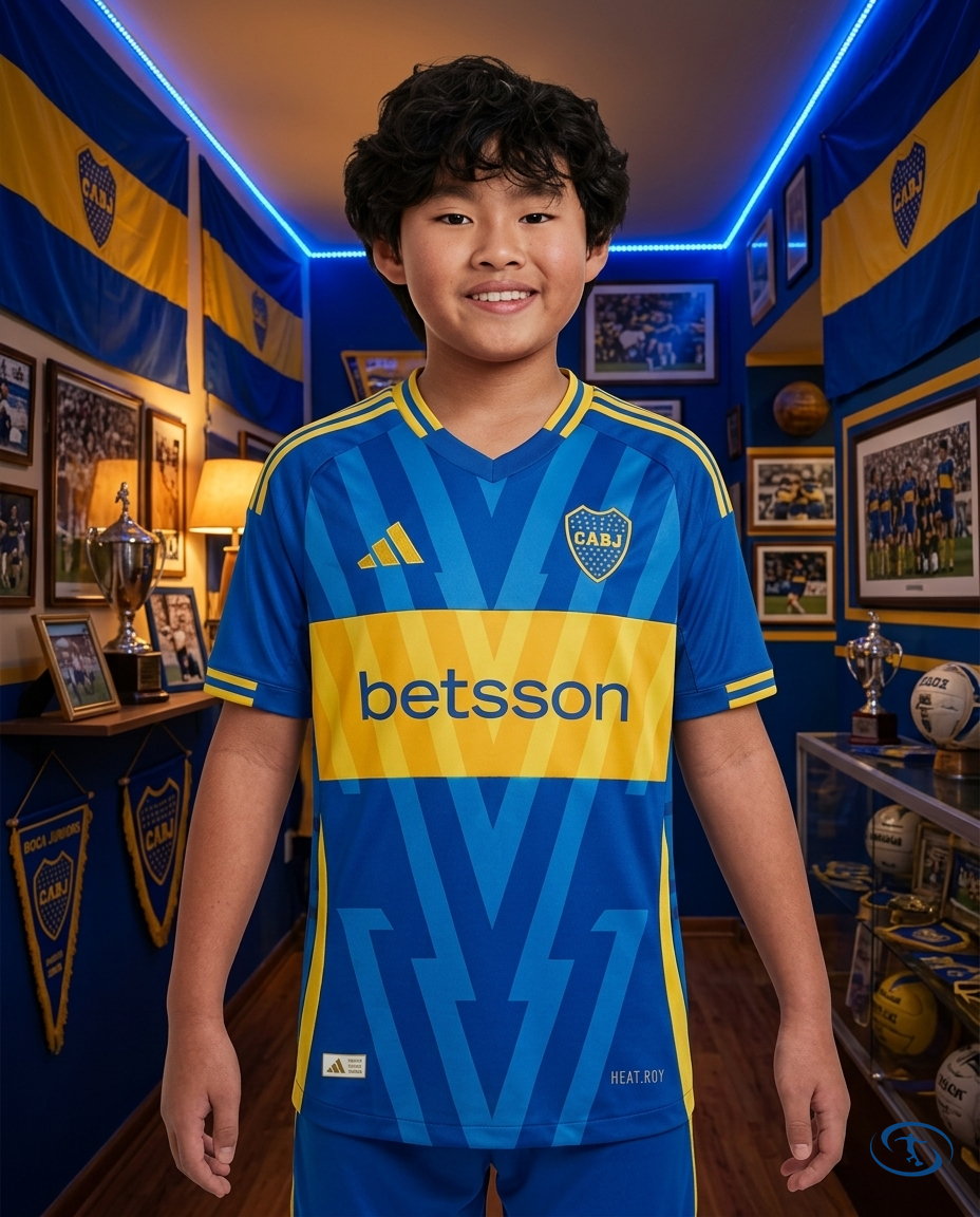 Boca Juniors Jersey Home 24/25 Player Version Adidas Men's - Blue e Amarelo - Front View | Sant Sport