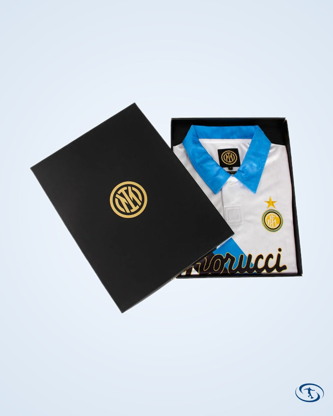 Inter Milan Away No.10 (Bergkamp) Retro Shirt 1993-1994 (Retro Flock Printing) - Men's