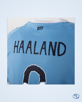 Man City Home Haaland 9 Shirt 2025-2026 (Club World Cup Printing) - Men's