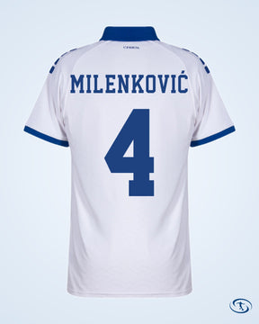 Capelli Sport Serbia Authentic Home Milenković 4 Shirt 2025-2026 (Fan Style Printing) - Men's