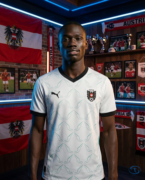 Camisa Áustria Away Eurocopa 24/25 - Torcedor Puma Masculino - Branco - Front View | Sant Sport