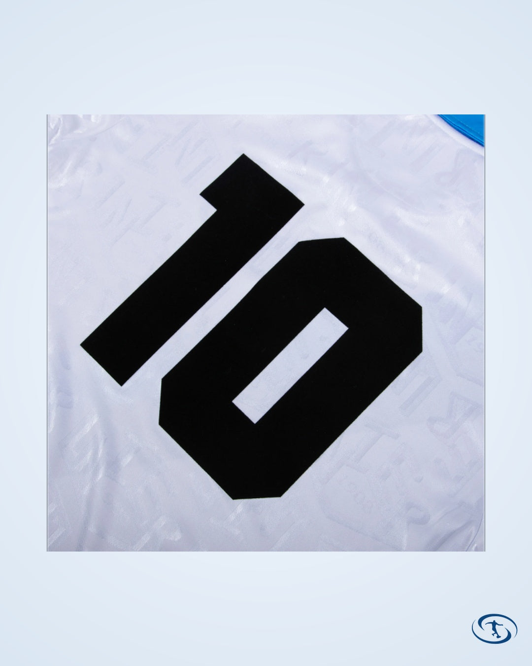 Inter Milan Away No.10 (Bergkamp) Retro Shirt 1993-1994 (Retro Flock Printing) - Men's