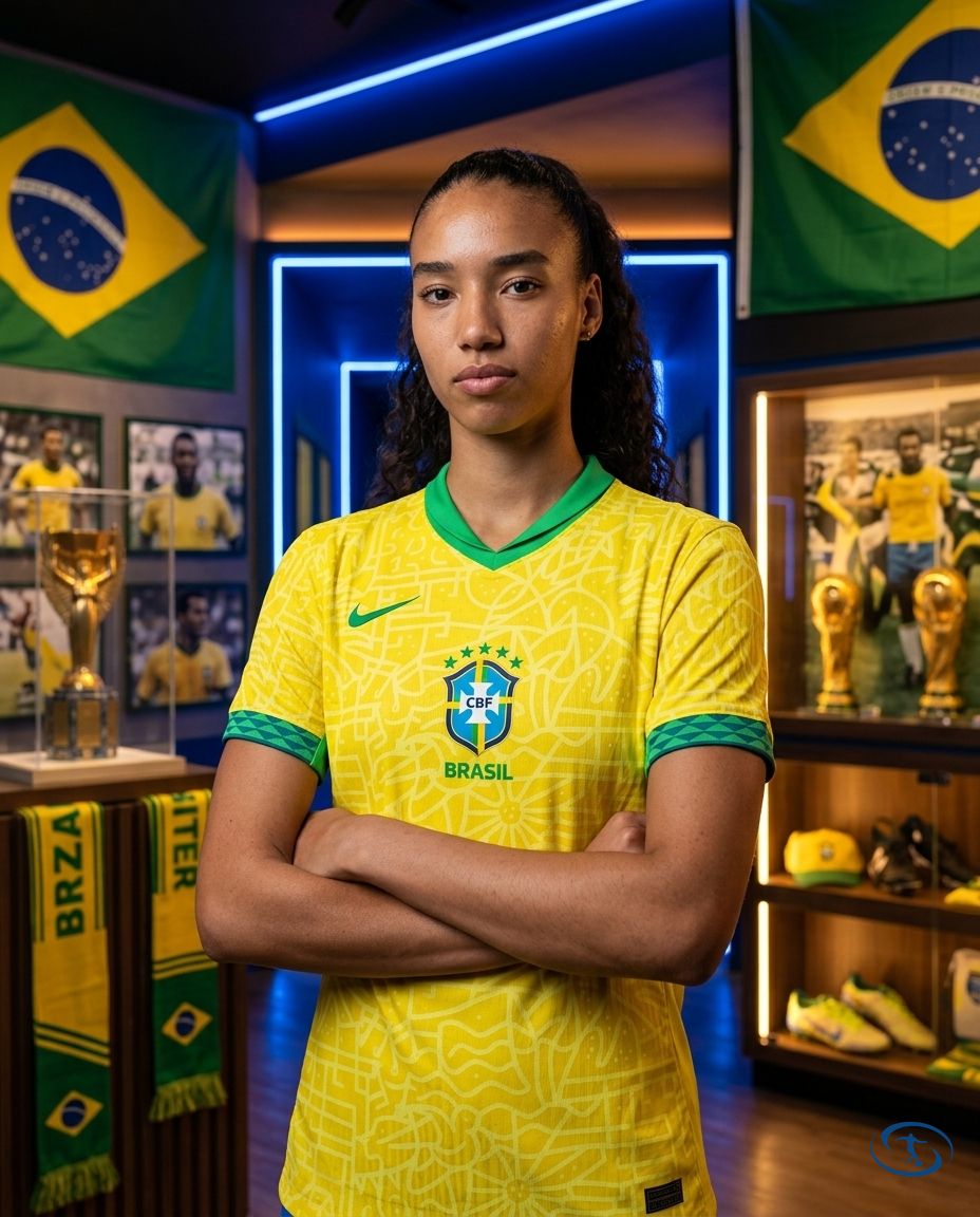 Brazileira I Jersey Home 24/25 - Nike Women's - Yellow - Side View | Sant Sport