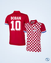 Croatia Home Retro Shirt 1991-1992 (Retro Flock Printing) - Men's