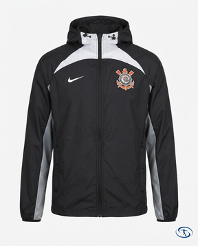 Corinthians Windbreaker 24/25 Men's - Black & Grey - Packshot | Sant Sport
