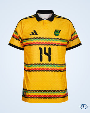 Jamaica Authentic Home Richards 14 Shirt 2026-2027 (Official Printing) - Men's | Sant Sport