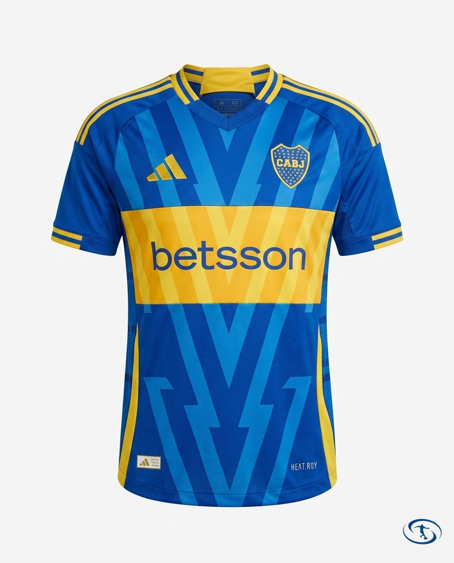 Boca Juniors Jersey Home 24/25 Player Version Adidas Men's - Blue e Amarelo - Packshot | Sant Sport