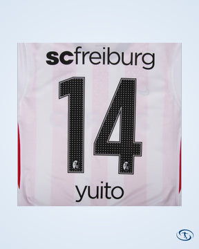 SC Freiburg Home Yuito 14 Shirt 2025-2026 (Official Printing) - Men's