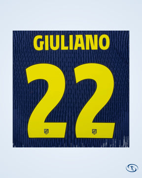 Atletico Madrid Away Giuliano 22 Shirt 2025-2026 Player Version (Official Cup Printing)