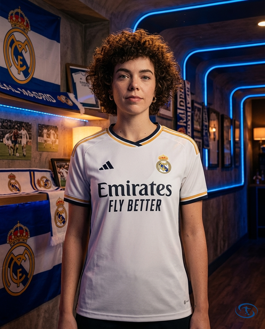 Camisa Real Madrid Home 24/25 - Torcedor Adidas Feminina - Branco - Front View | Sant Sport