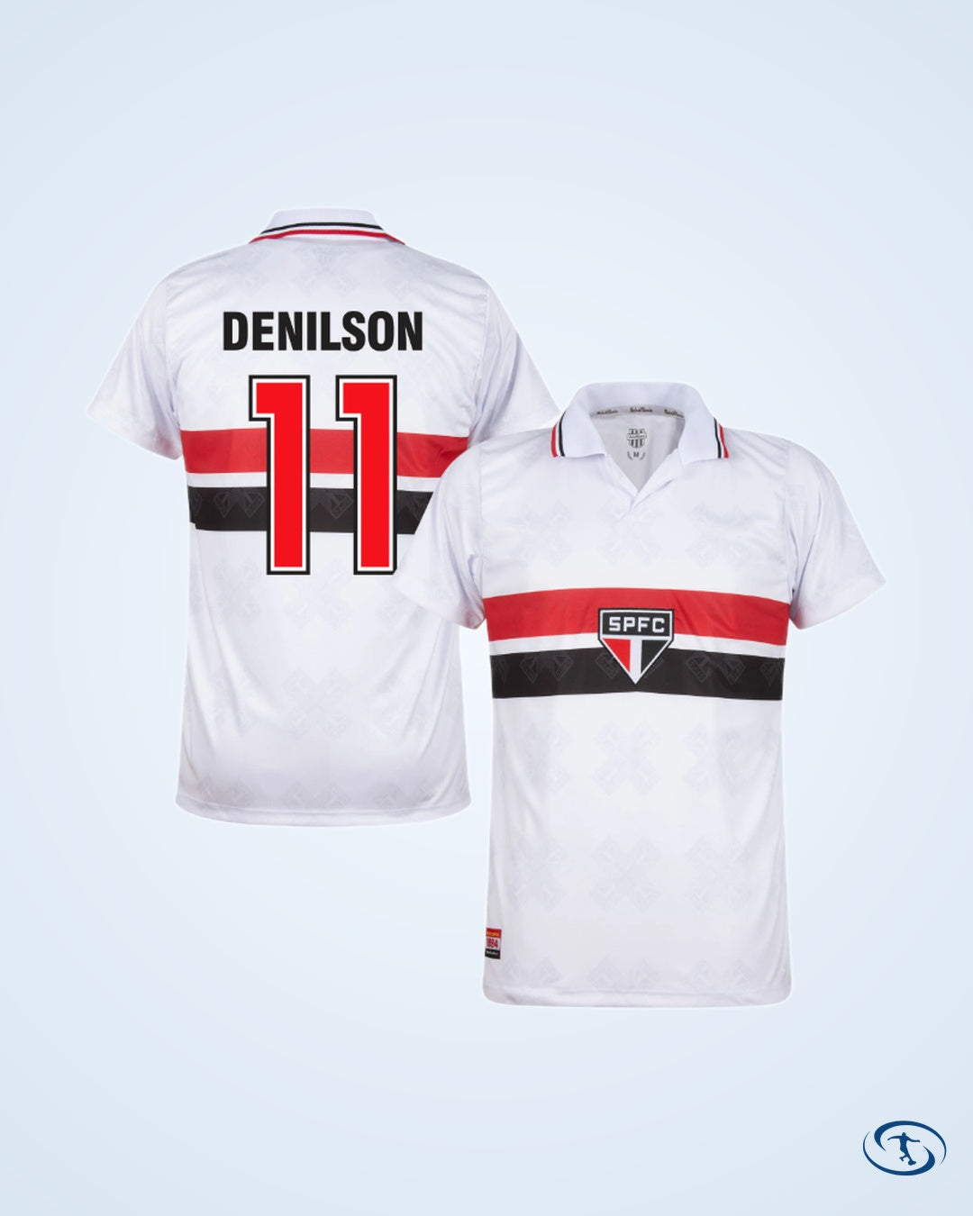 Sao Paulo Retro Home Denilson 11 Shirt 1994 (Retro Flex Printing) - Men's