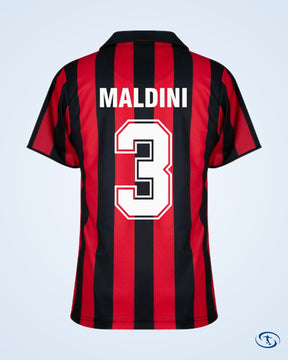 AC Milan Retro Home Palyer Number Shirt 1987-1988 (Retro Flex Printing)