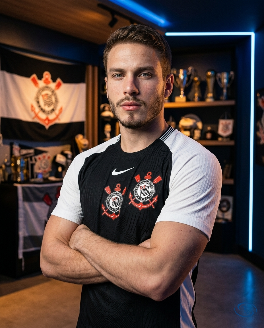 Corinthians Jersey Away 2025/26 Player Version Nike Men's - Black - Side View | Sant Sport