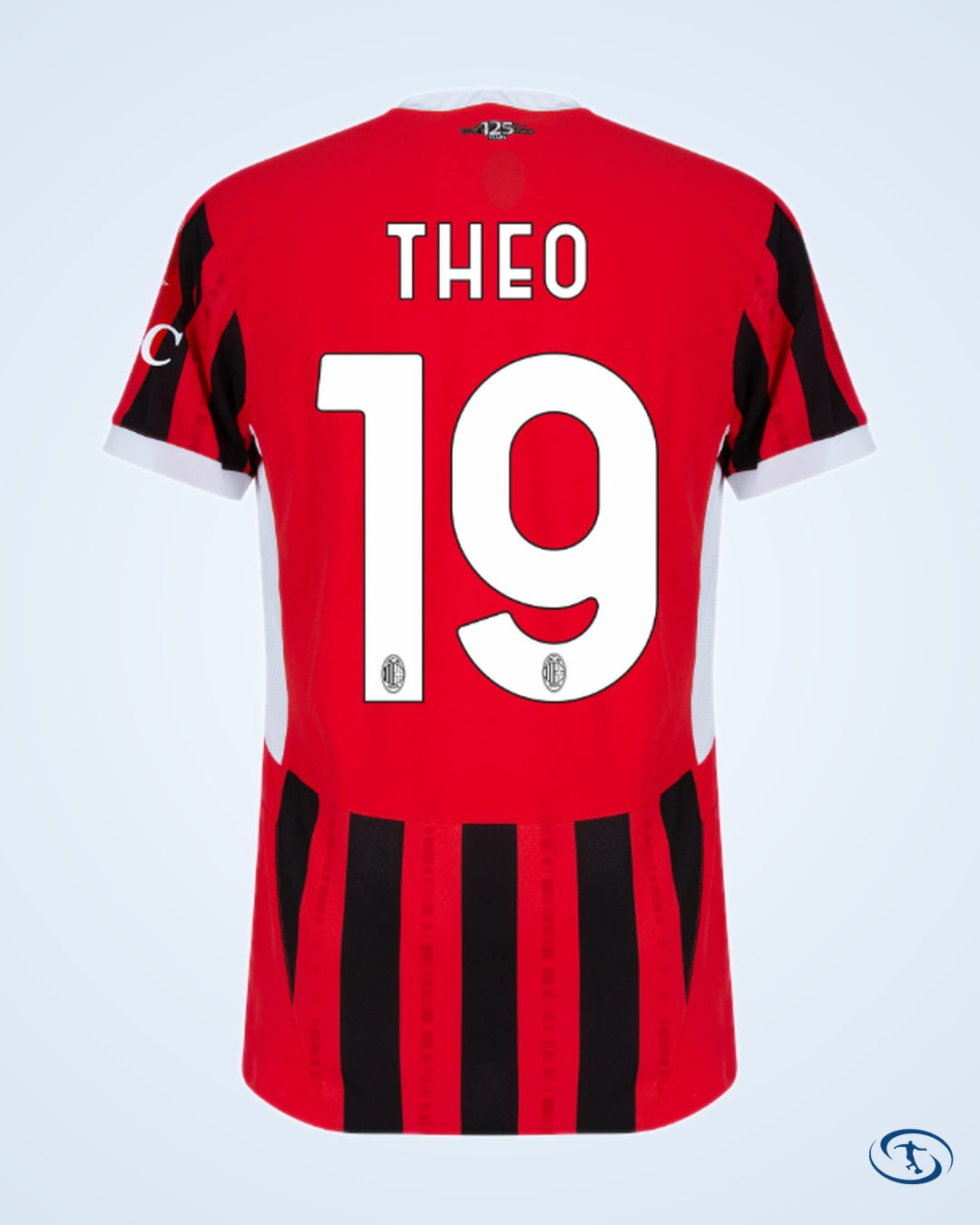 AC Milan Authentic Home Theo 19 Shirt 2024-2025 (Serie A) - Men's