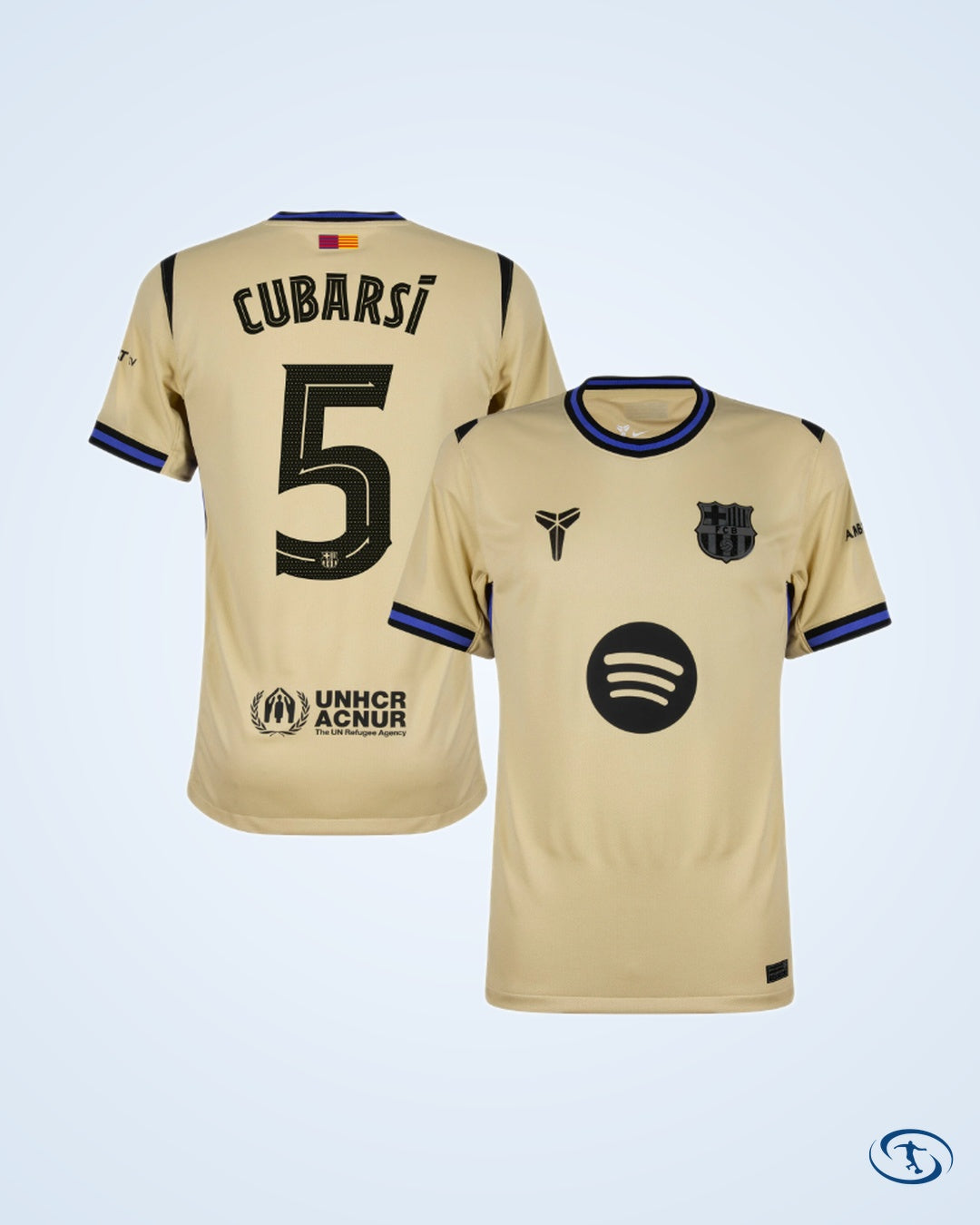 Barcelona Away Fan Version Shirt 2025-2026 (Champions League) - Men's