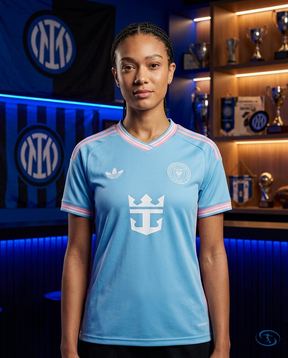 Camisa Inter Miami Third 25/26 - Torcedor Adidas Feminina - Azul - Front View | Sant Sport