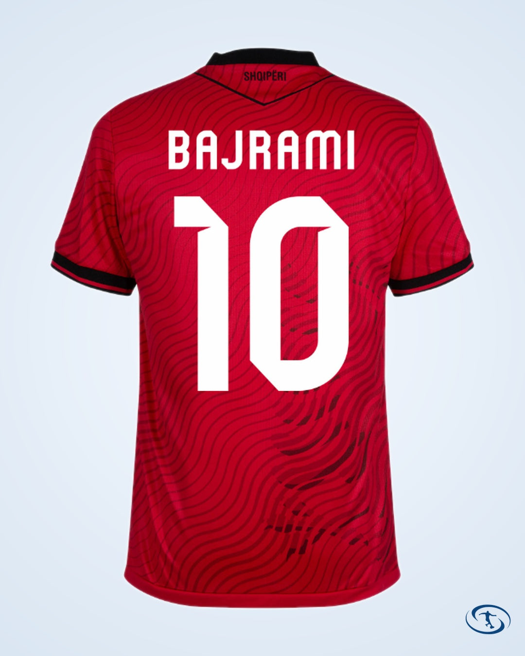Albania Authentic Home Bajrami 10 Shirt 2026-2027 (Fan Style Printing) - Men's